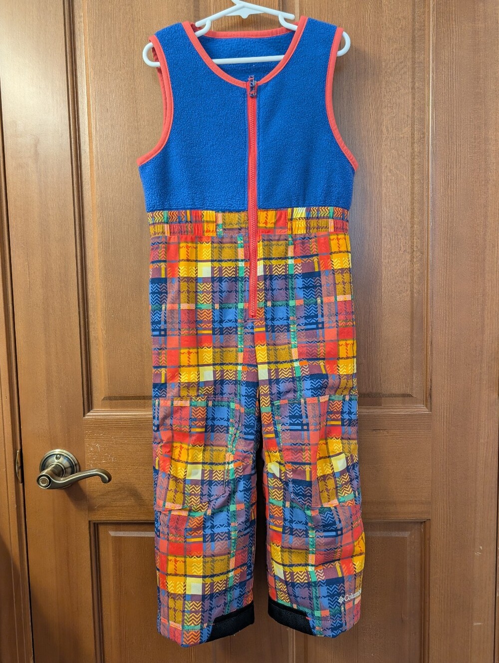 Columbia Fleece-Top Multicolor Snow Overalls